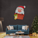Santa With Sock Christmas LED Neon Acrylic Artwork - Custom Neon Signs | LED Neon Signs | Zanvis Neon®