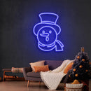 Snowman Christmas Neon Sign - Custom Neon Signs | LED Neon Signs | Zanvis Neon®