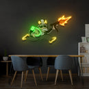 Violent Monopoly Gun Led Neon Acrylic Artwork Zanvis Neon