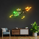 Violent Monopoly Gun Led Neon Acrylic Artwork Zanvis Neon