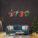 Xmas Socks Family LED Neon Acrylic Artwork - Custom Neon Signs | LED Neon Signs | Zanvis Neon®