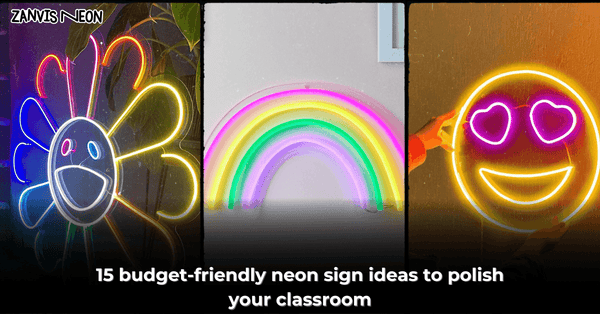 neon sign for classroom