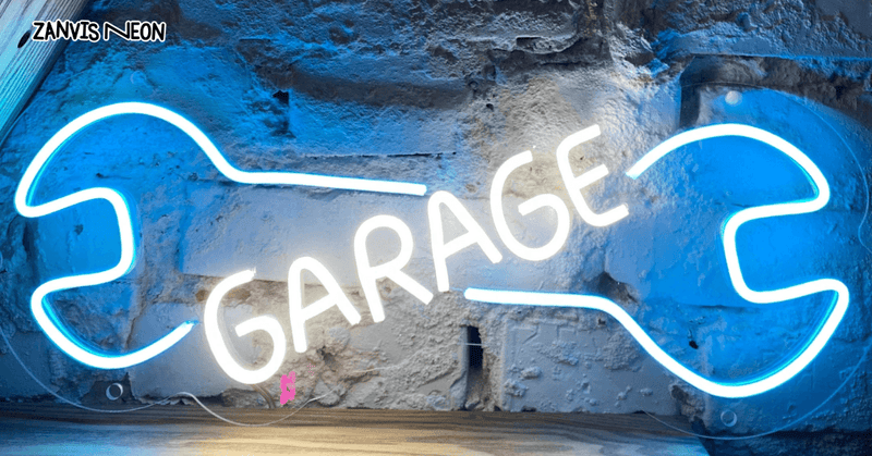 custom neon garage sign