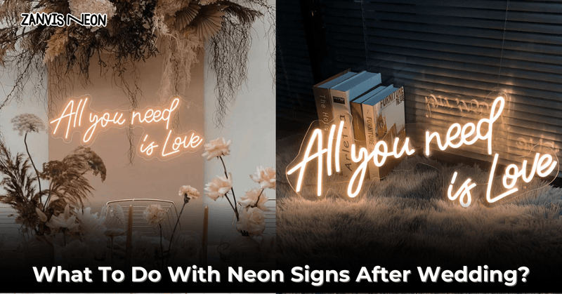 what to do with neon signs after wedding