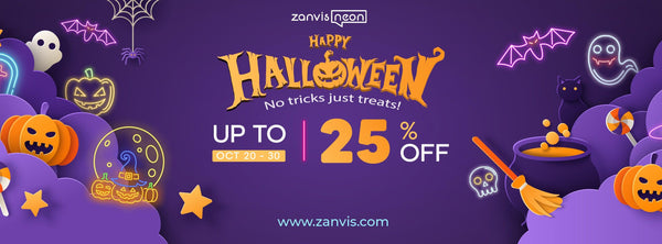 Halloween Neon Signs - Discounts Up to 25% Off | ZanvisNeon - Custom Neon Signs | LED Neon Signs | Zanvis Neon®