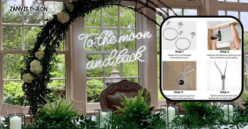 Hanging a best sale neon sign