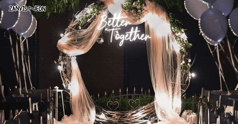 How to display neon signs at weddings?