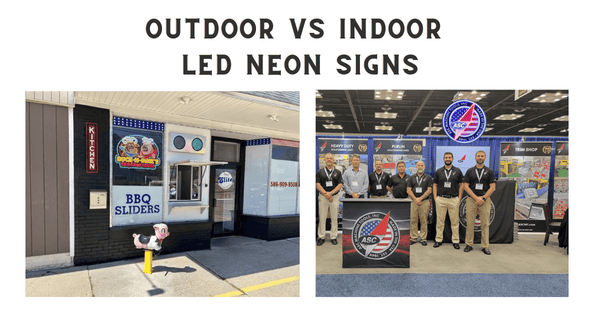 Can neon signs be used outdoors