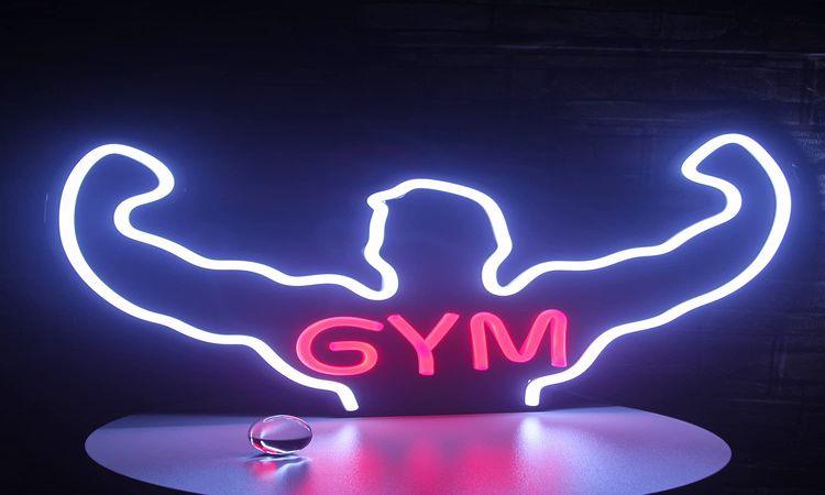 The Gym Neon Sign - A Classy Way To Set Up Gym Wall Decor Business