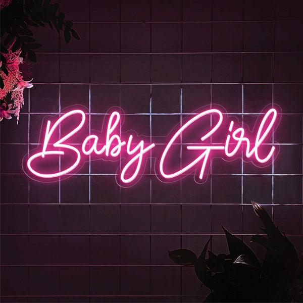 Baby girl neon sign