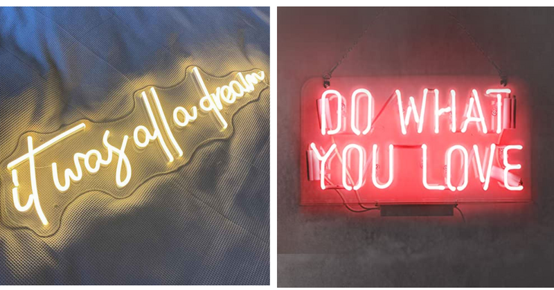 What is the difference between led and neon lights?