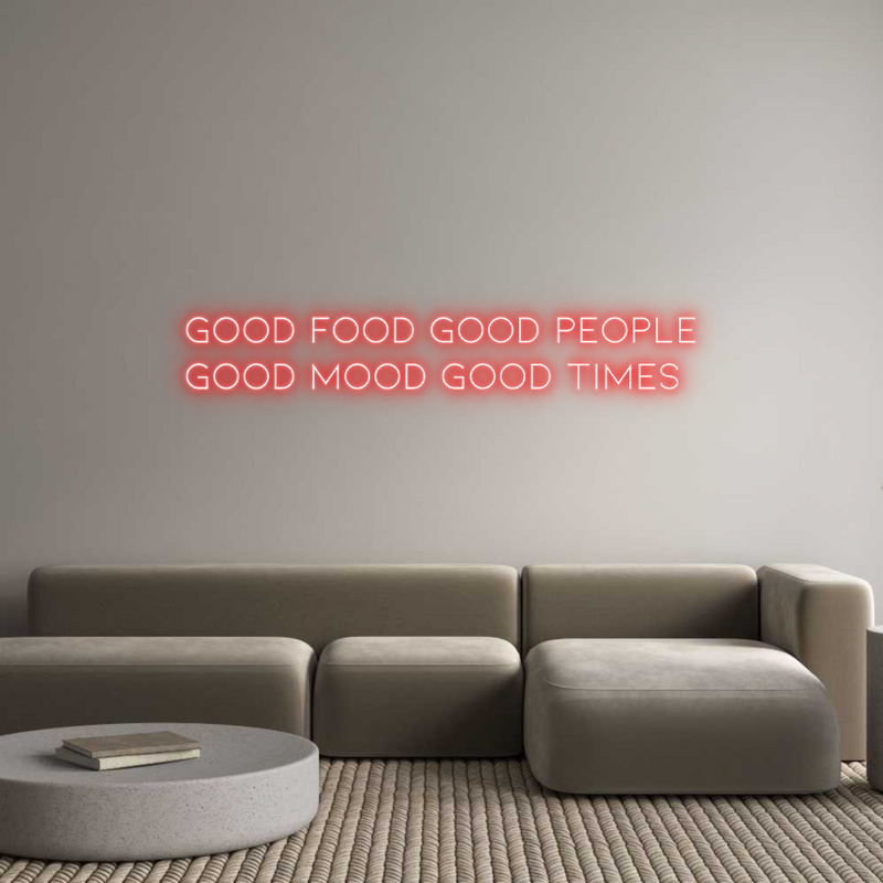 Custom Neon: GOOD FOOD GOO...