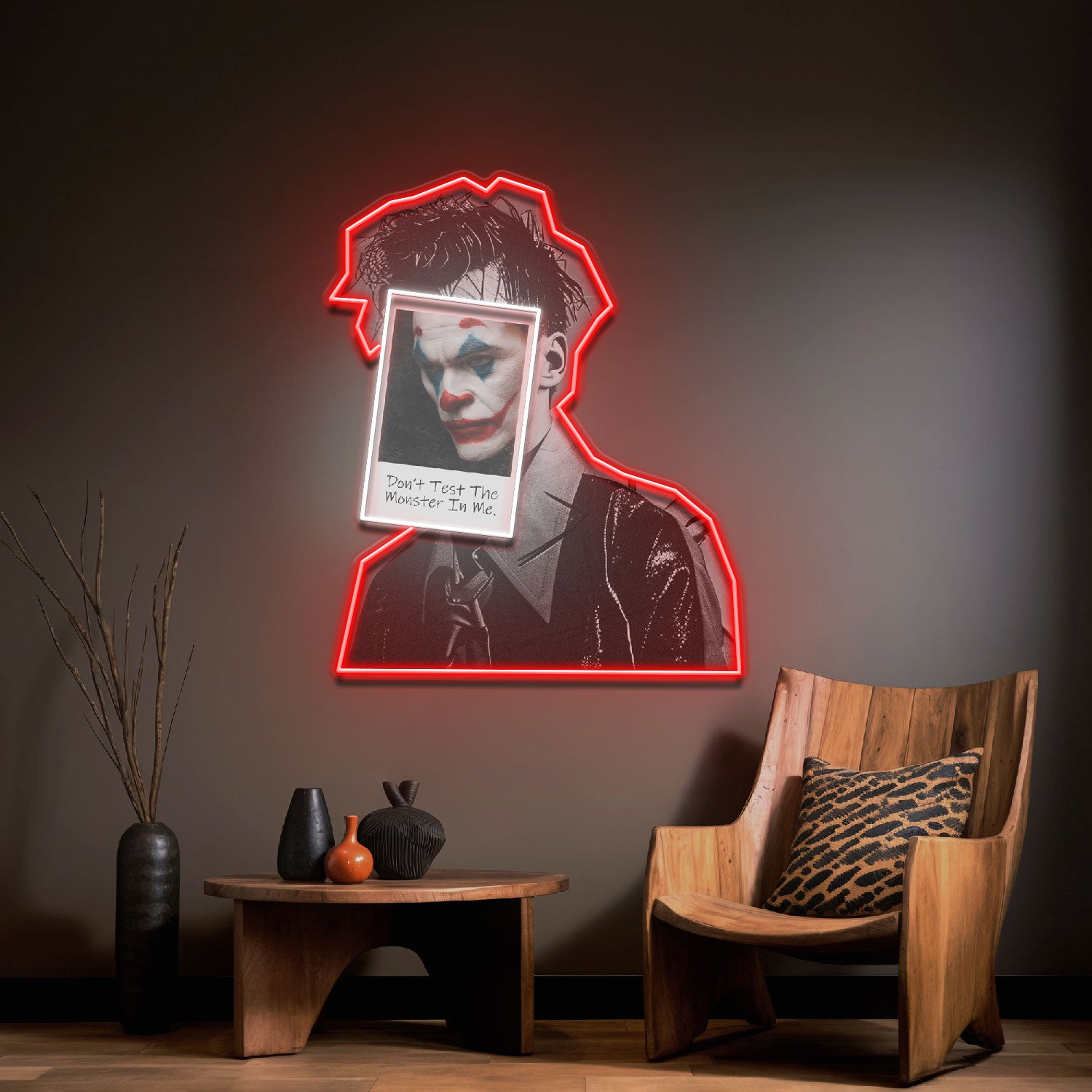 Joker Inside Collapse Art LED Neon Sign Light Pop Art