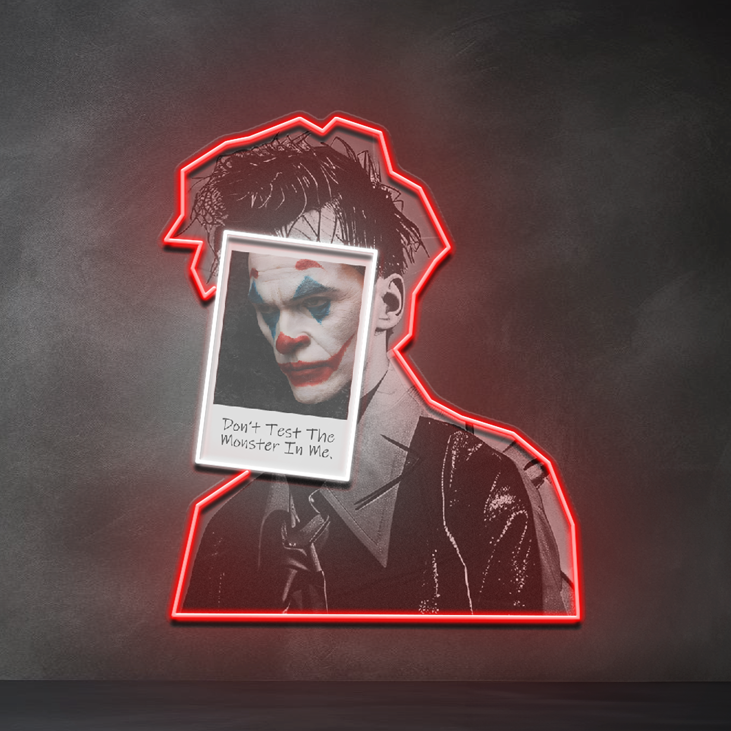 Joker Inside Collapse Art LED Neon Sign Light Pop Art