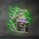 Smoking Art In Collapse Art LED Neon Sign Light Pop Art