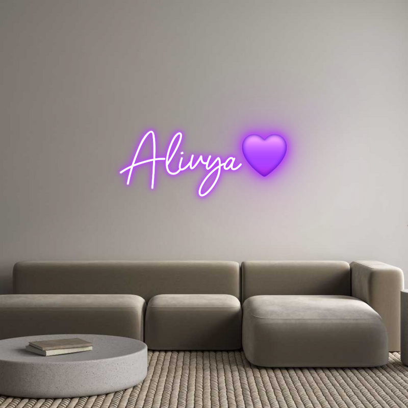 Custom Neon: Alivya💜