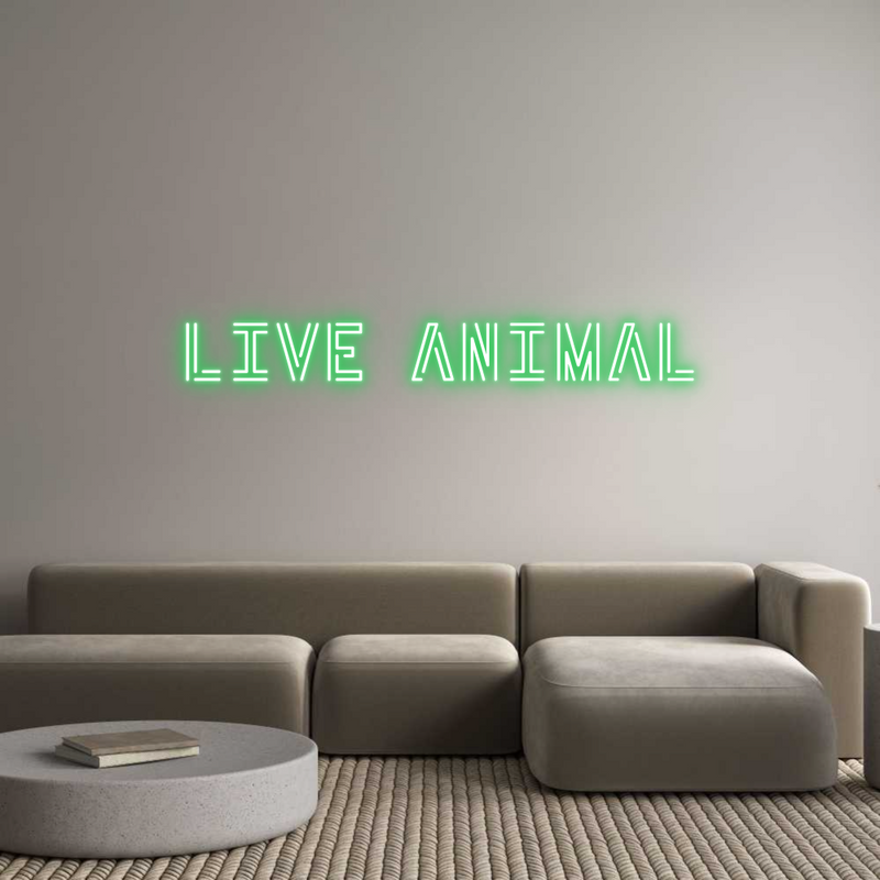 Custom Neon: Live Animal