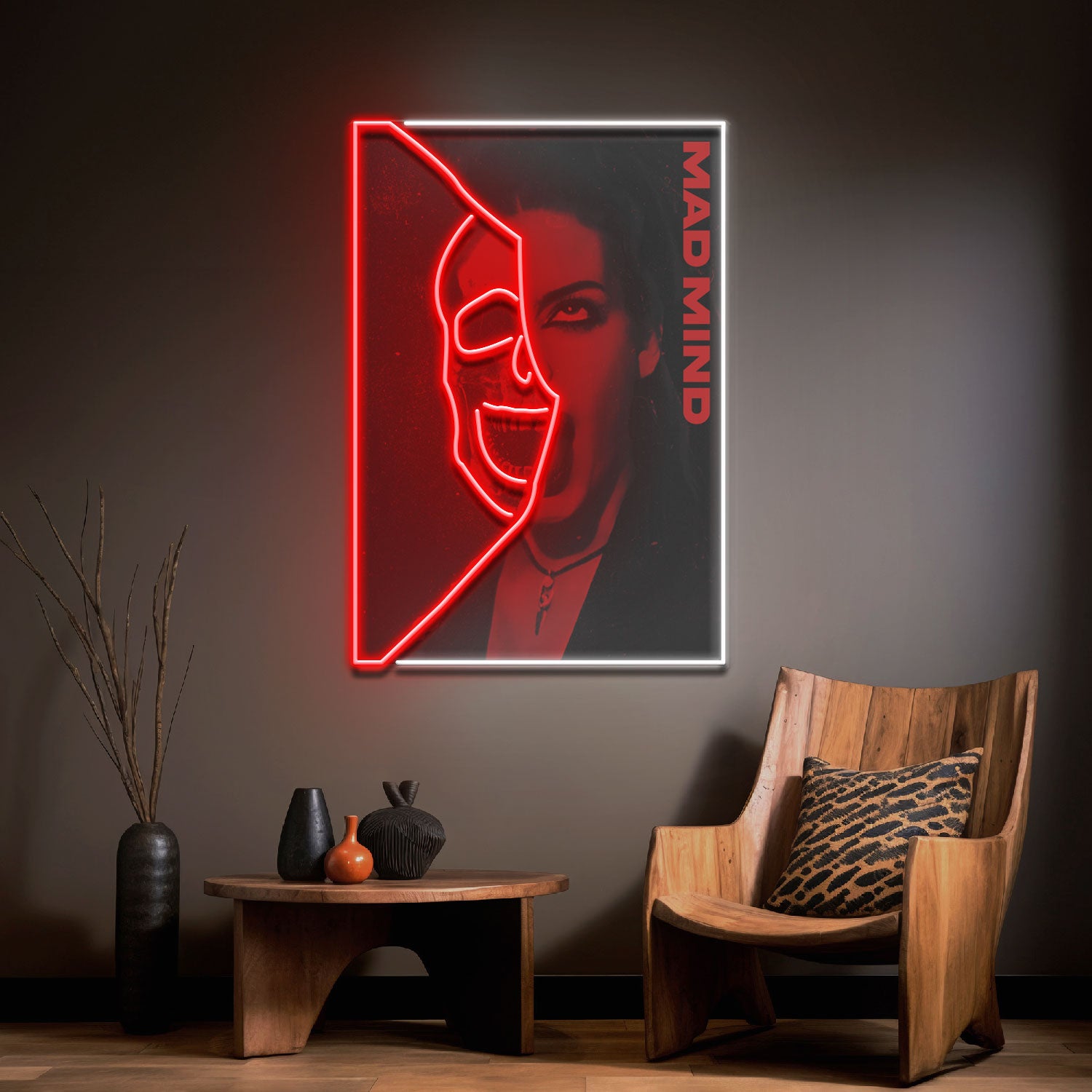 Hidden Mad Mind Collapse Art LED Neon Sign Light Pop Art