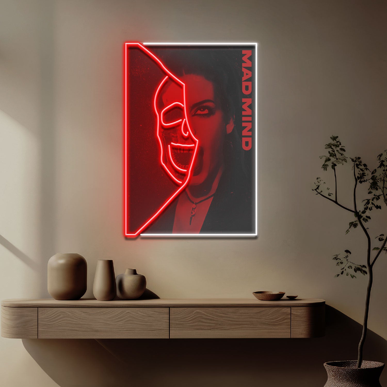 Hidden Mad Mind Collapse Art LED Neon Sign Light Pop Art