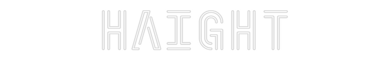 Custom Neon: Haight