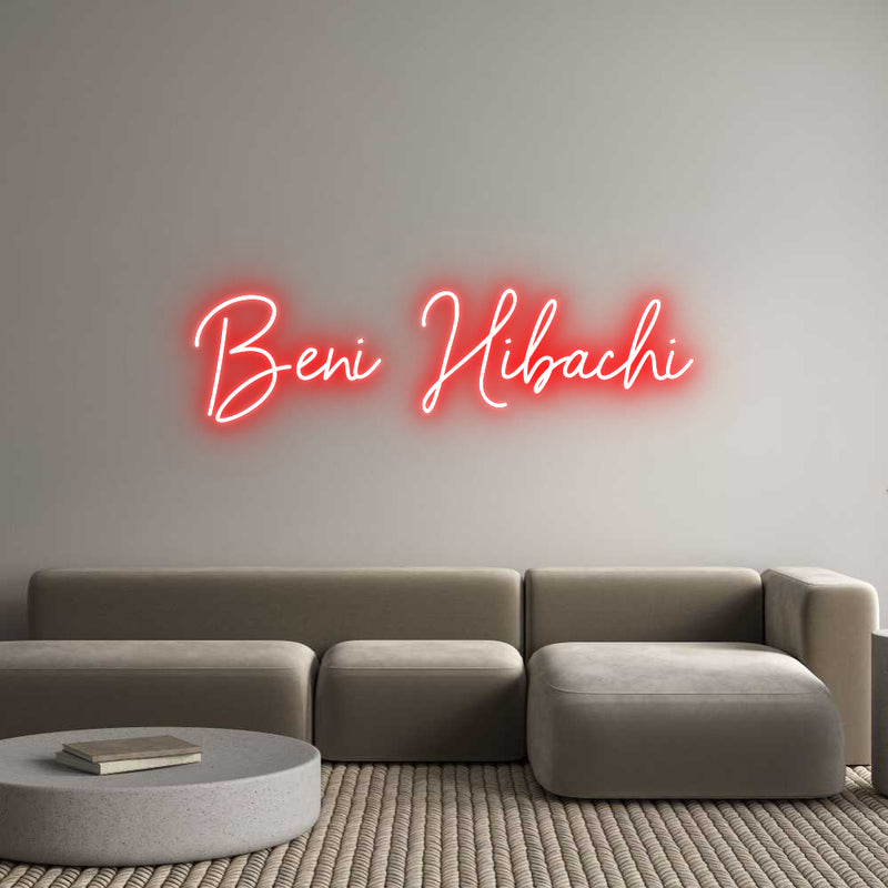 Custom Neon: Beni  Hibachi