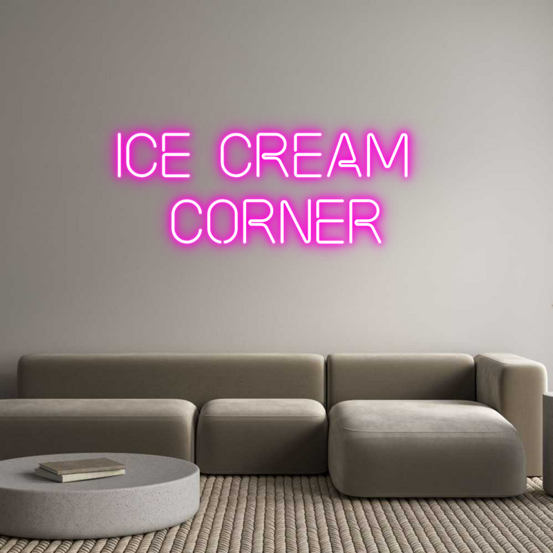 Custom Neon: ICE CREAM 
C...