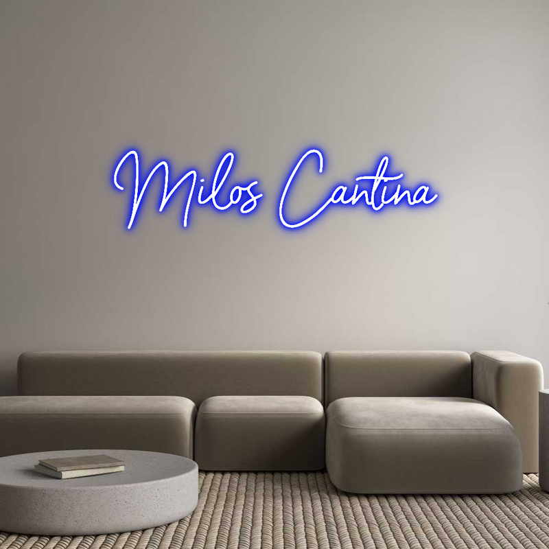 Custom Neon: Milos Cantina