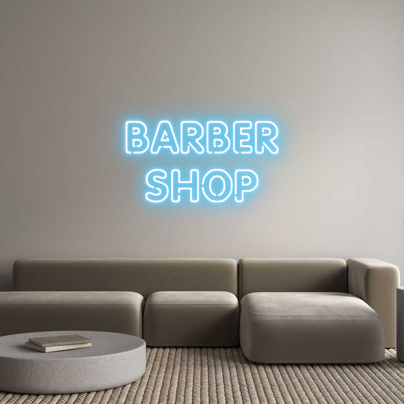 Custom Neon: BARBER
SHOP