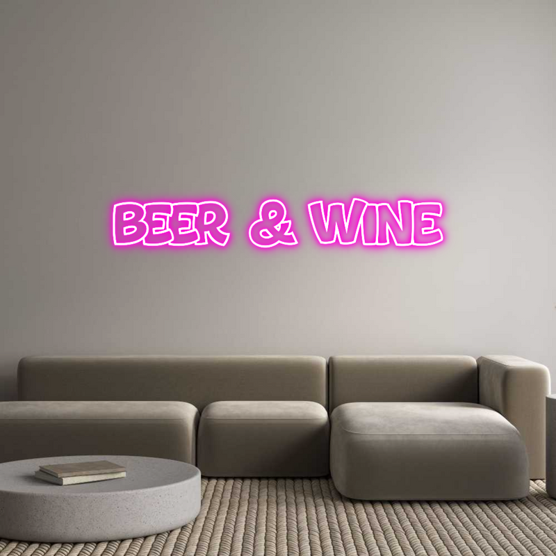 Custom Neon: Beer & Wine