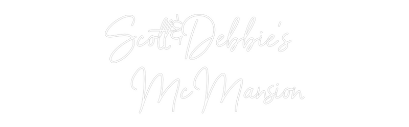 Custom Neon: Scott&Debbie'...