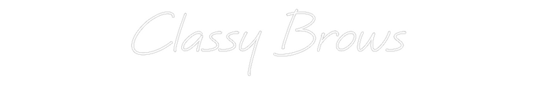 Custom Neon: Classy Brows