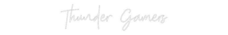 Custom Neon: Thunder Gamers