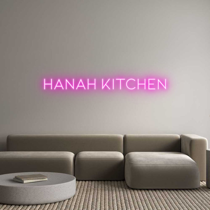 Custom Neon: Hanah Kitchen