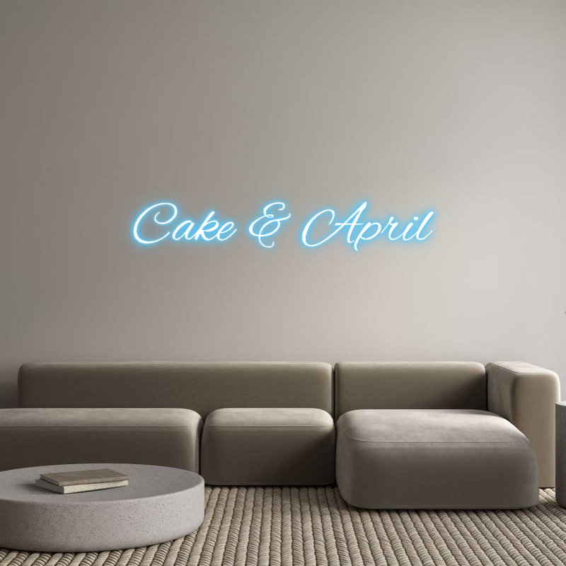 Custom Neon: Cake & April