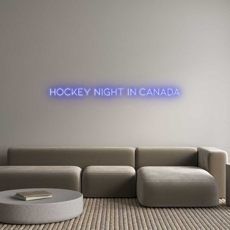 Custom Neon: Hockey Night ...