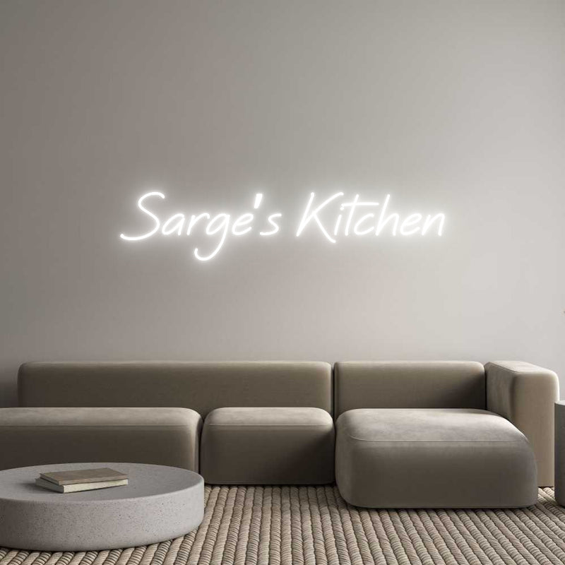 Custom Neon: Sarge’s Kitchen