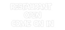 Custom Neon: Restaurant 
...