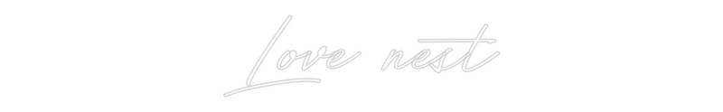 Custom Neon: Love nest