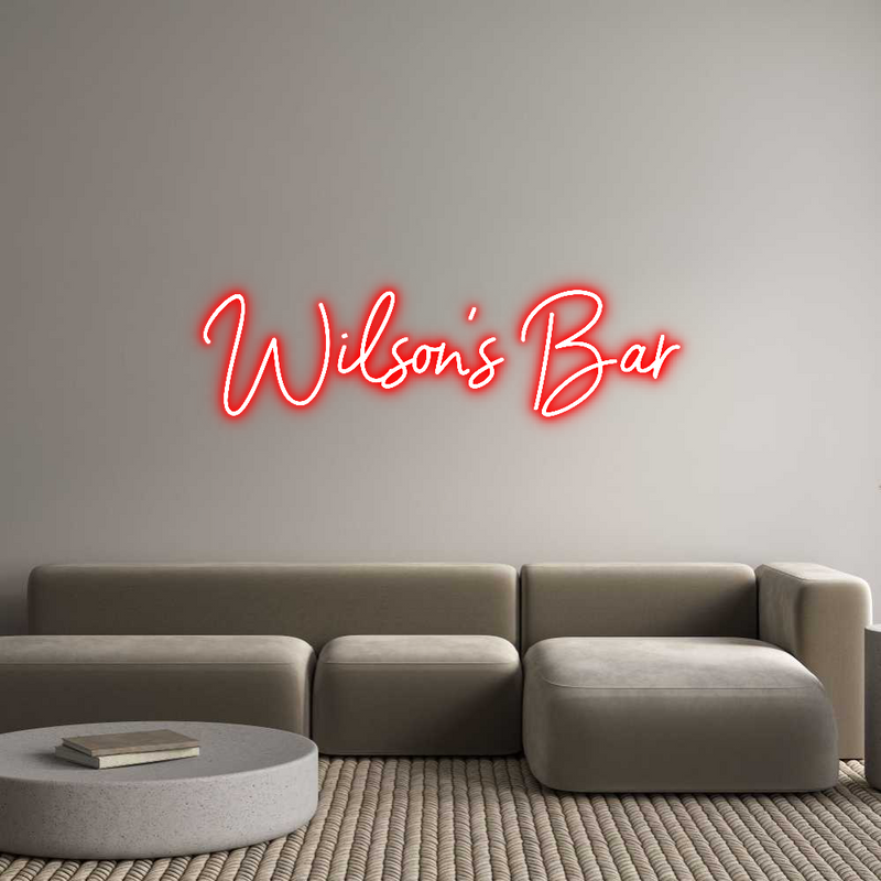 Custom Neon: Wilson’s Bar