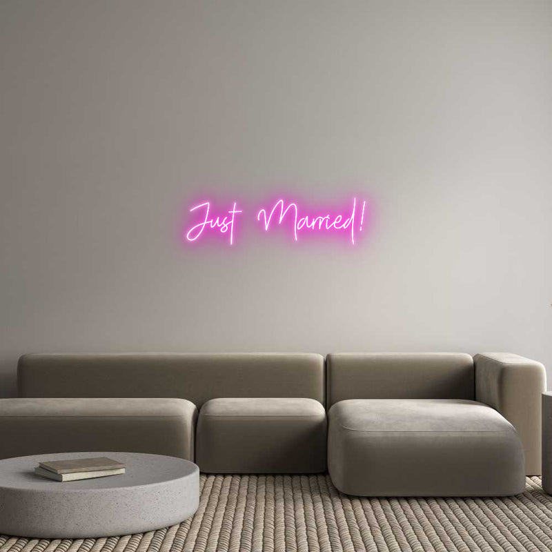 Custom Neon: Just Married!