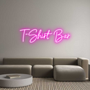Custom Neon: T-Shirt Bar