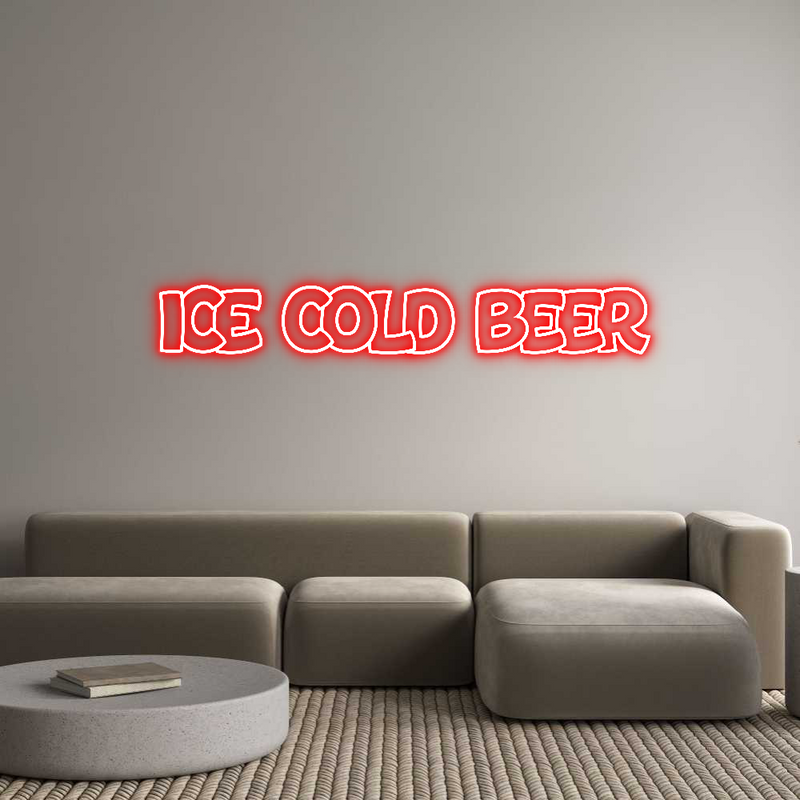 Custom Neon: ICE COLD BEER