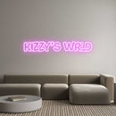 Custom Neon: KIZZY’S WRLD