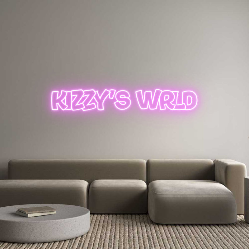 Custom Neon: KIZZY’S WRLD