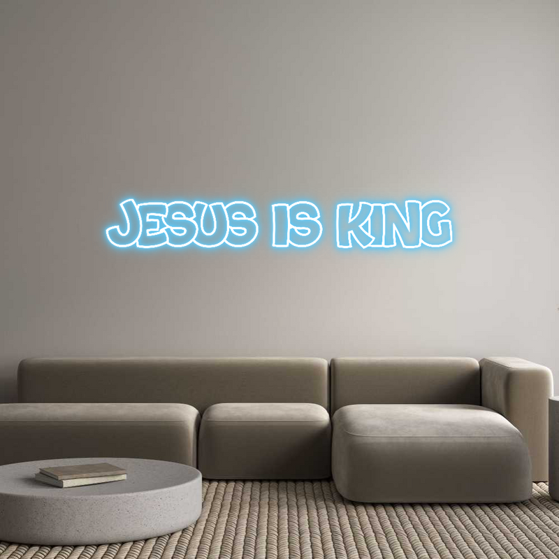 Custom Neon: JESUS IS KING