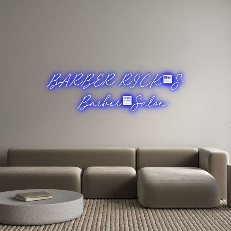 Custom Neon: BARBER RICK’S...