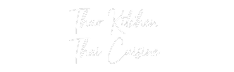 Custom Neon: Thao Kitchen ...