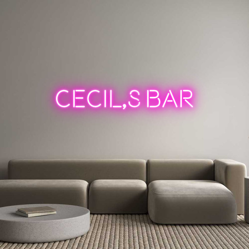 Custom Neon: cecil,s bar