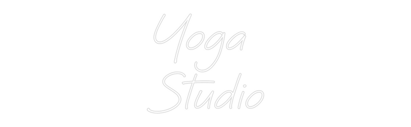 Custom Neon: Yoga 
Studio