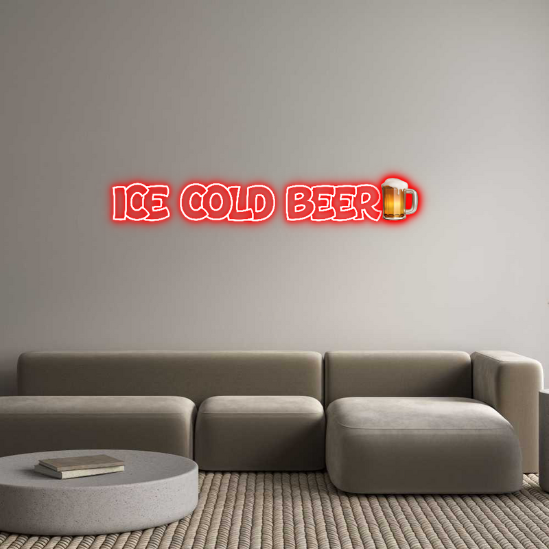 Custom Neon: ICE COLD BEER...